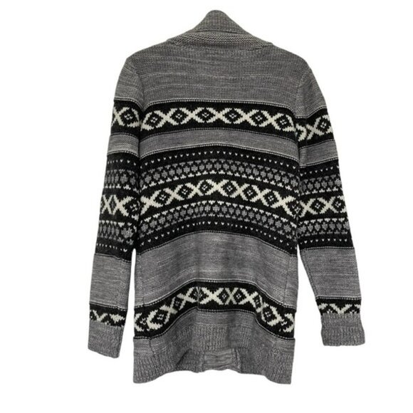 Sansara Gray Nordic Wool Blend Knit Cardigan US M - Picture 2 of 7